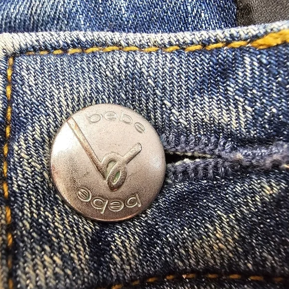 Bebe Jean Micro Mini - Picture 4 of 10